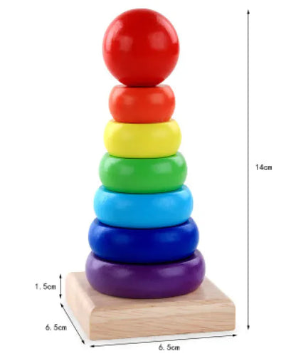 Tiny Town™ Wooden Rainbow Stacking Toy