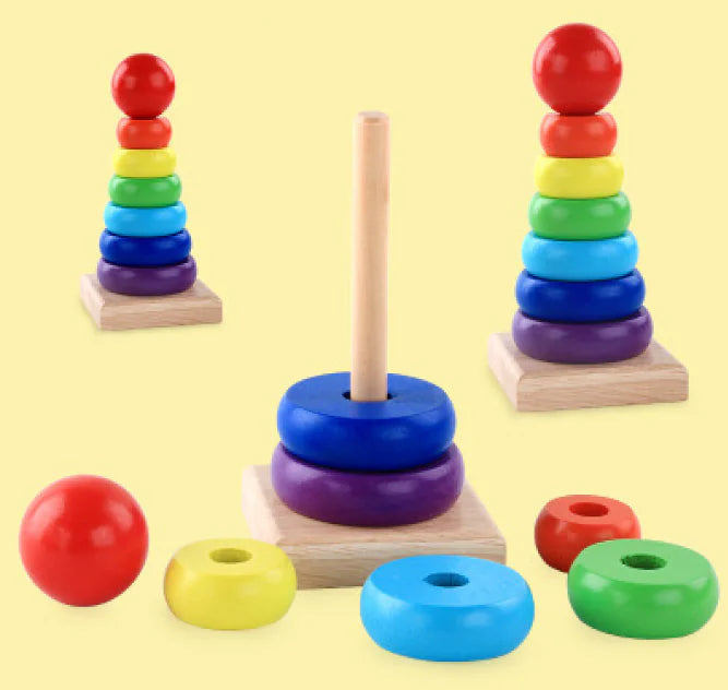 Tiny Town™ Wooden Rainbow Stacking Toy