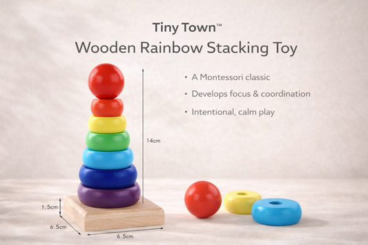 Tiny Town™ Wooden Rainbow Stacking Toy